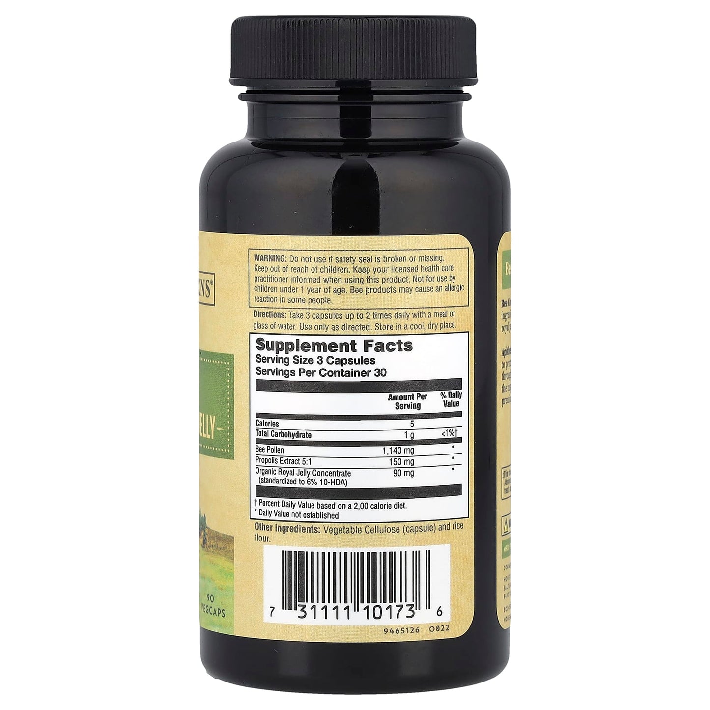 Zand, Bee Complete, Pollen, Propolis & Royal Jelly, 90 Vegcaps - Image 2