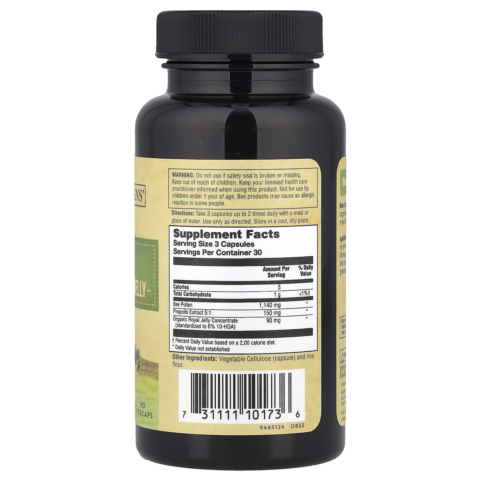 Zand, Bee Complete, Pollen, Propolis & Royal Jelly, 90 Vegcaps - Image 2