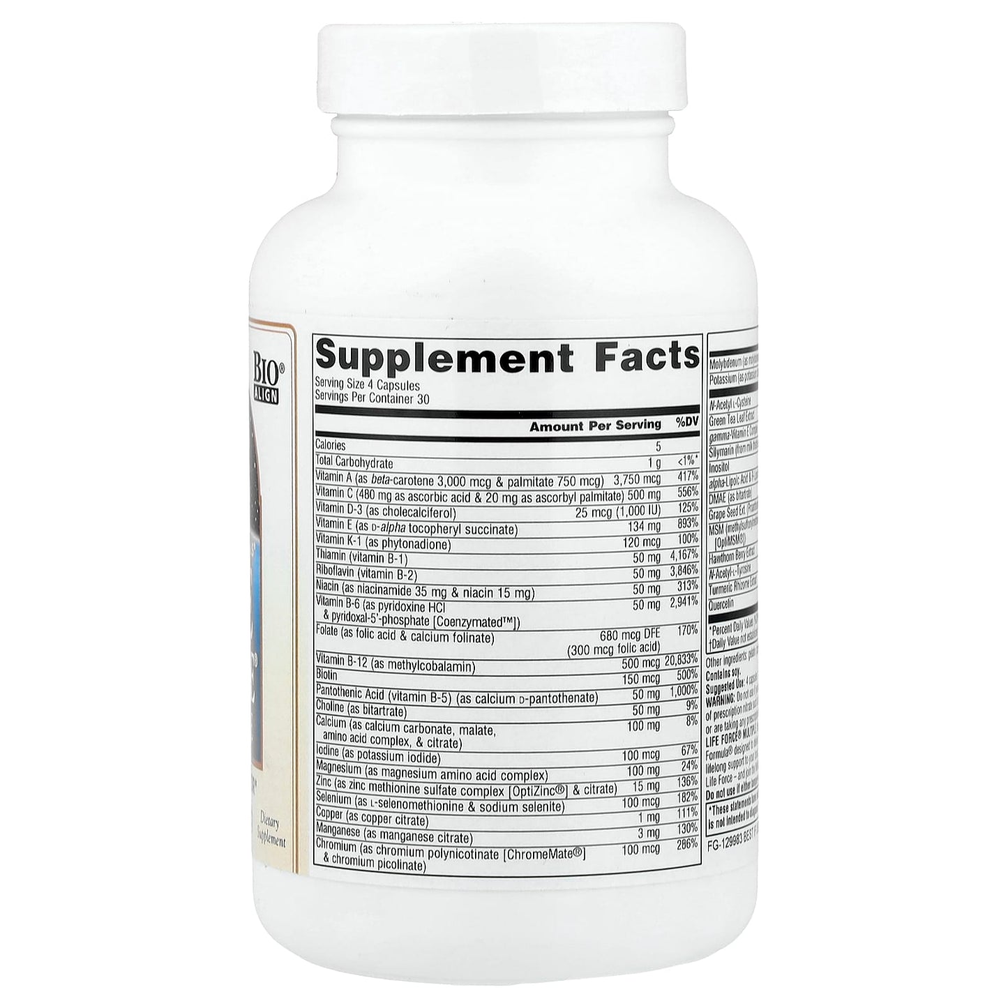Source Naturals, Life Force® Multiple, No Iron, 120 Capsules - Image 2
