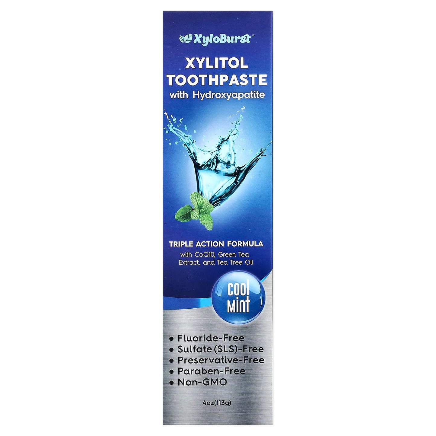 Xyloburst, Xylitol Toothpaste with Hydroxyapatite, Cool Mint, 4 oz (113 g) - Image 2