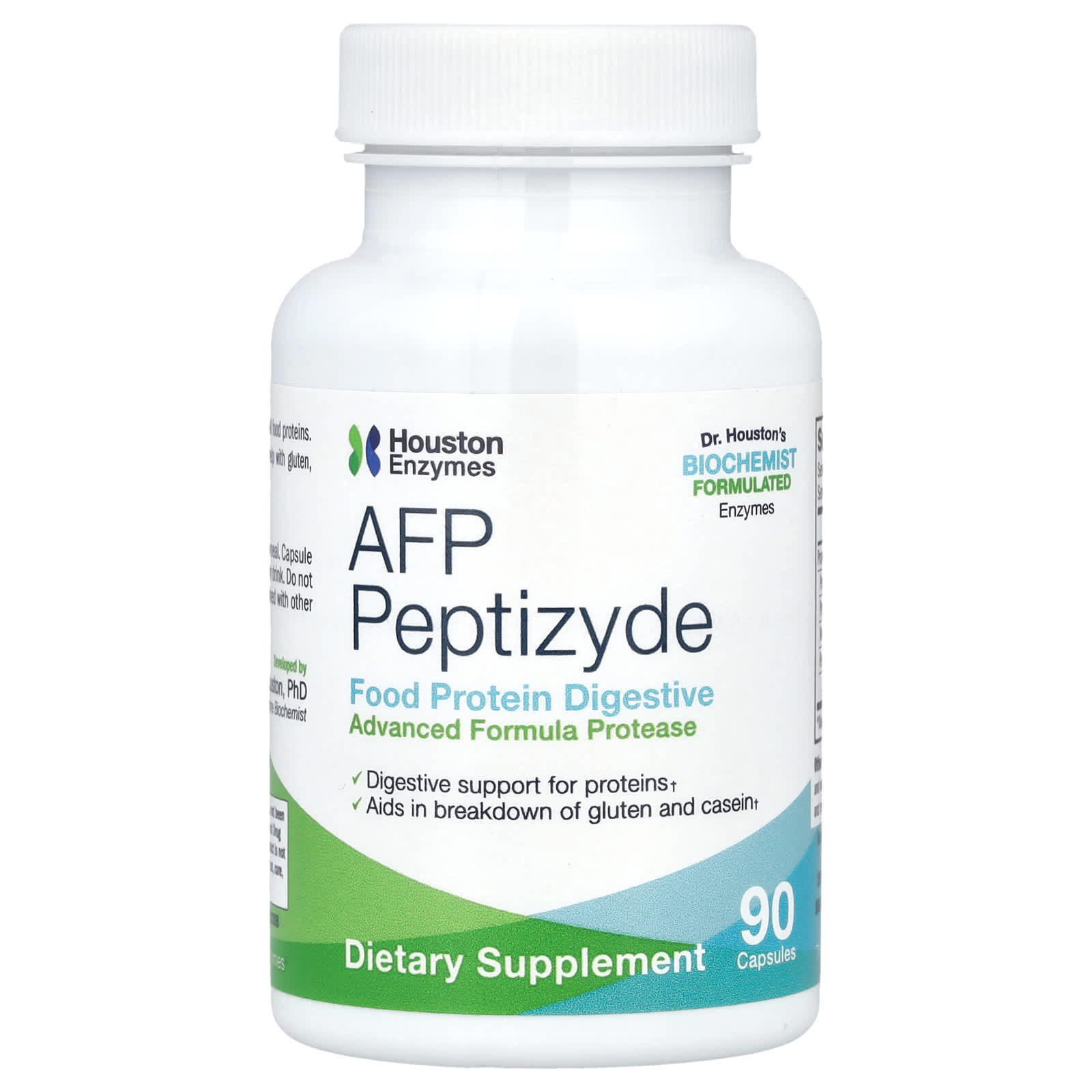 Advanced Digestive Support with Houston Enzymes AFP Peptizyde - 90 Capsules - Image 1