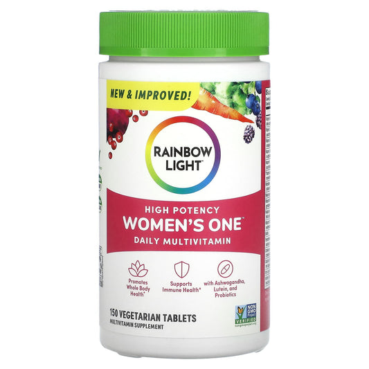 Rainbow Light, High Potency Women's One Daily Multivitamin, 150 Vegetarian Tablets - Image 1