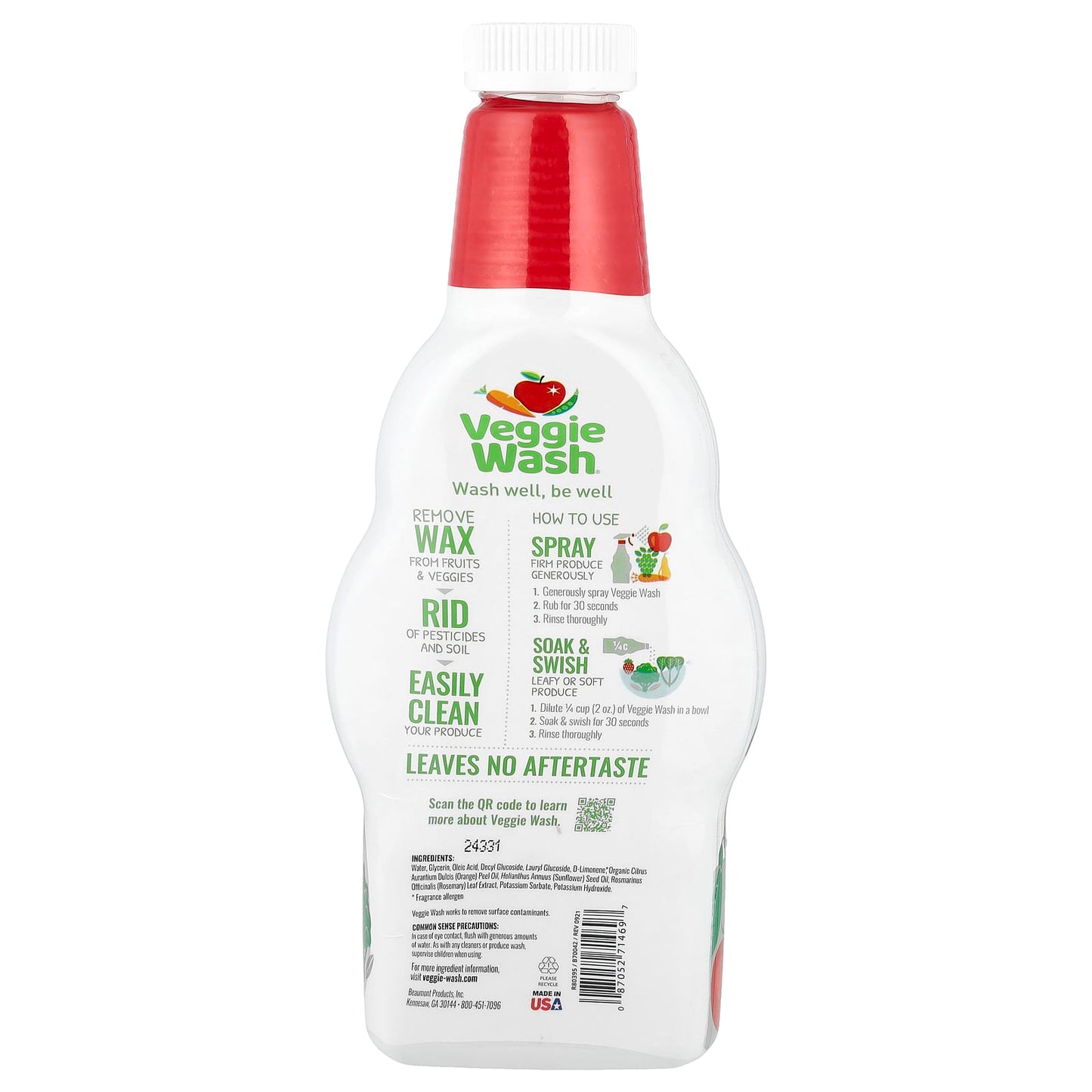 Fruit & Veggie Wash Refill by Citrus Magic - 32 fl oz - Image 2