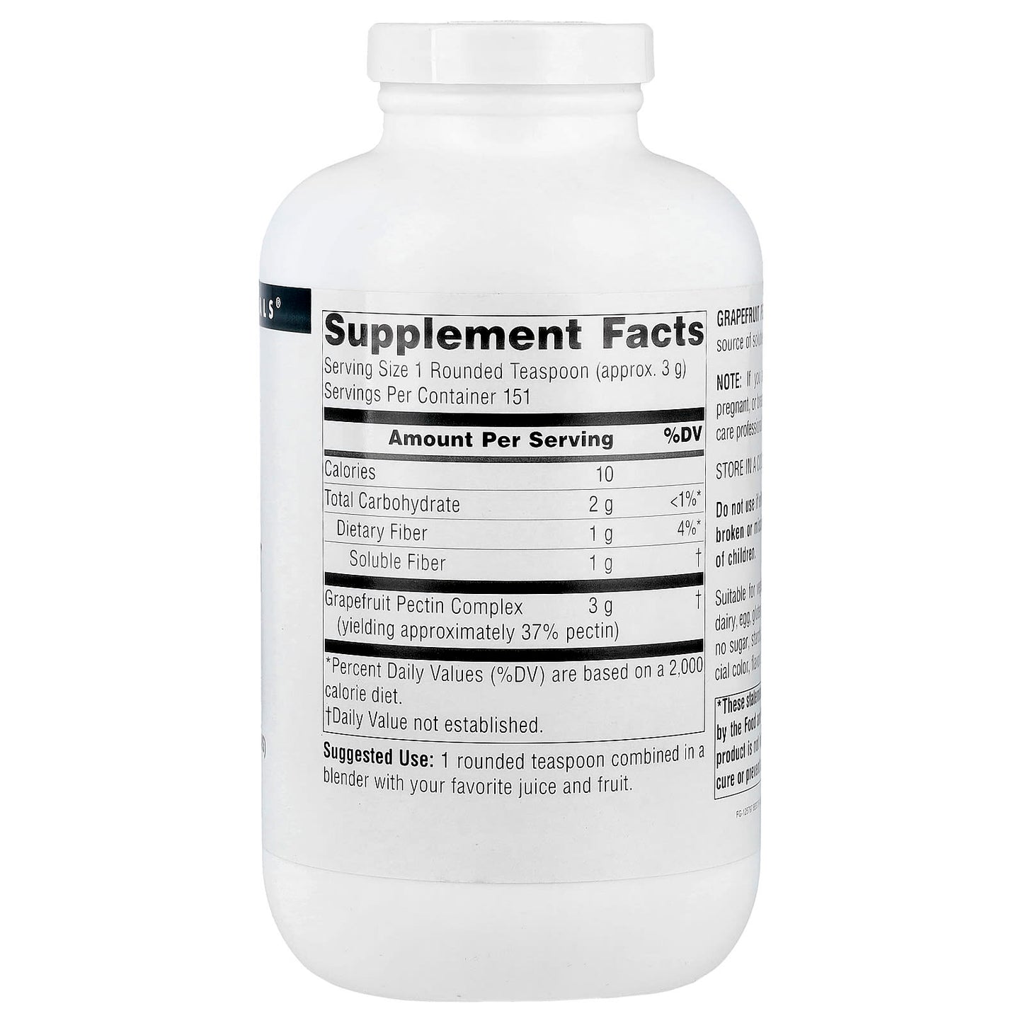 Source Naturals, Grapefruit Pectin Powder, 16 oz (453.6 g) - Image 2