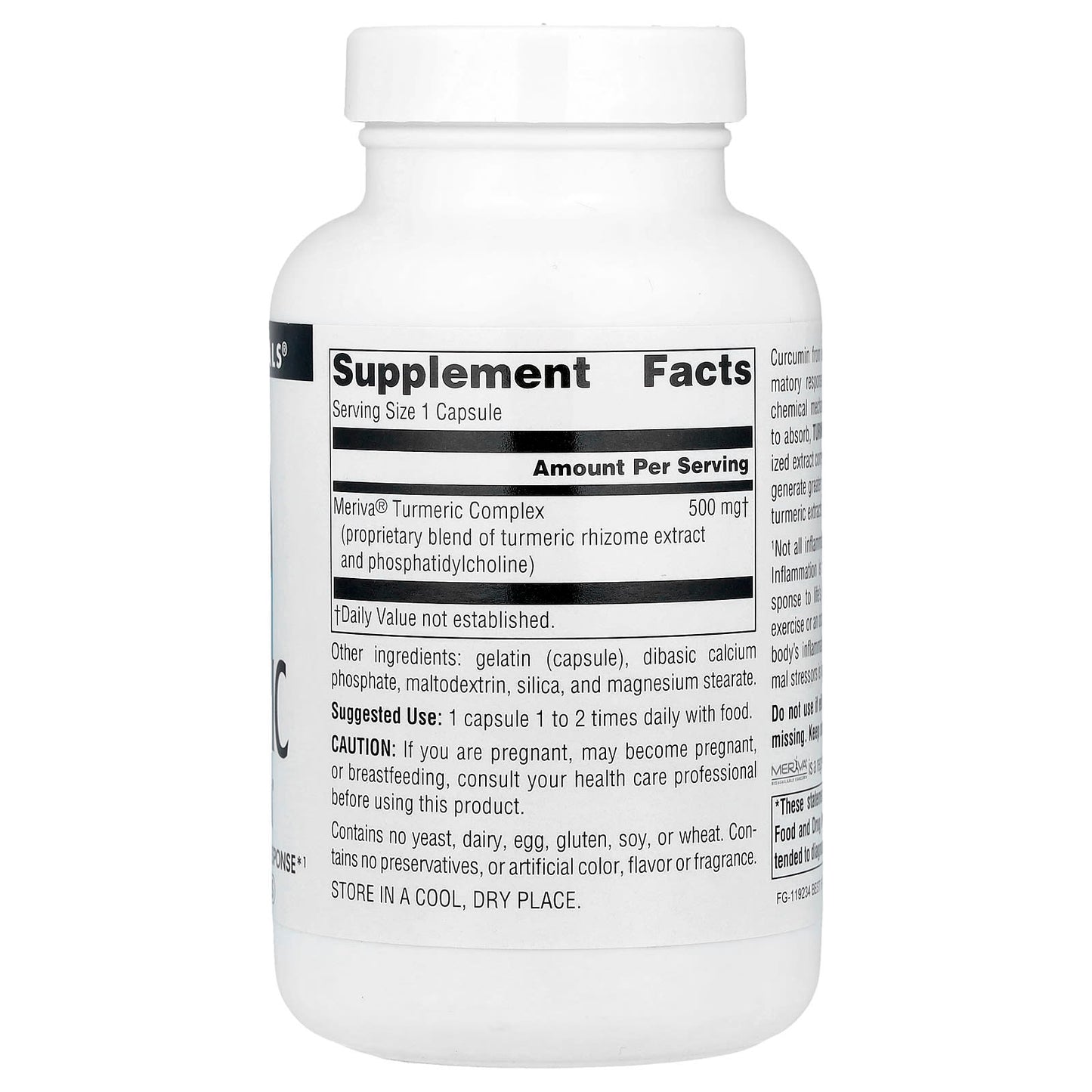 Source Naturals, Turmeric With Meriva®, 500 mg, 120 Capsules - Image 2