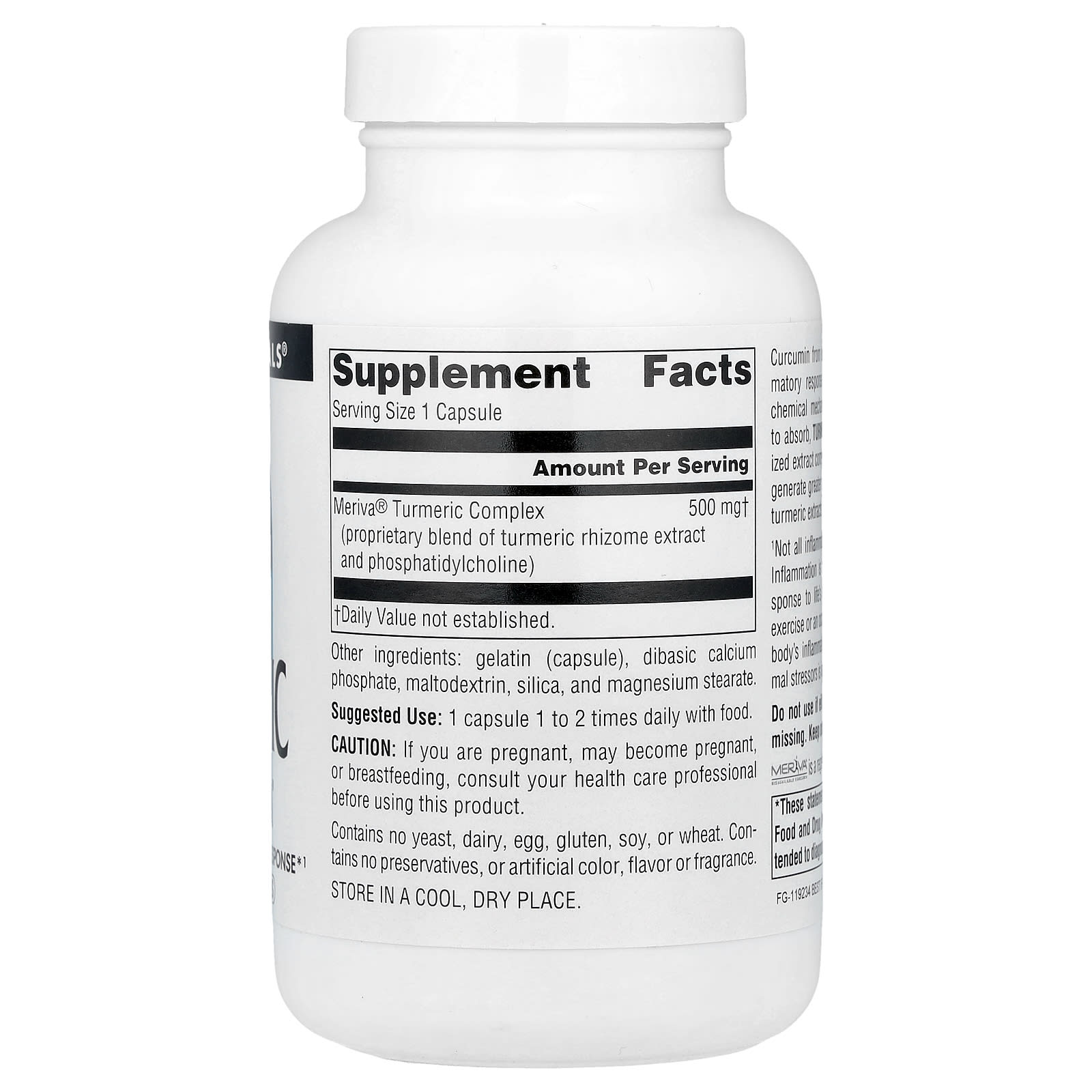 Source Naturals, Turmeric With Meriva®, 500 mg, 120 Capsules - Image 2