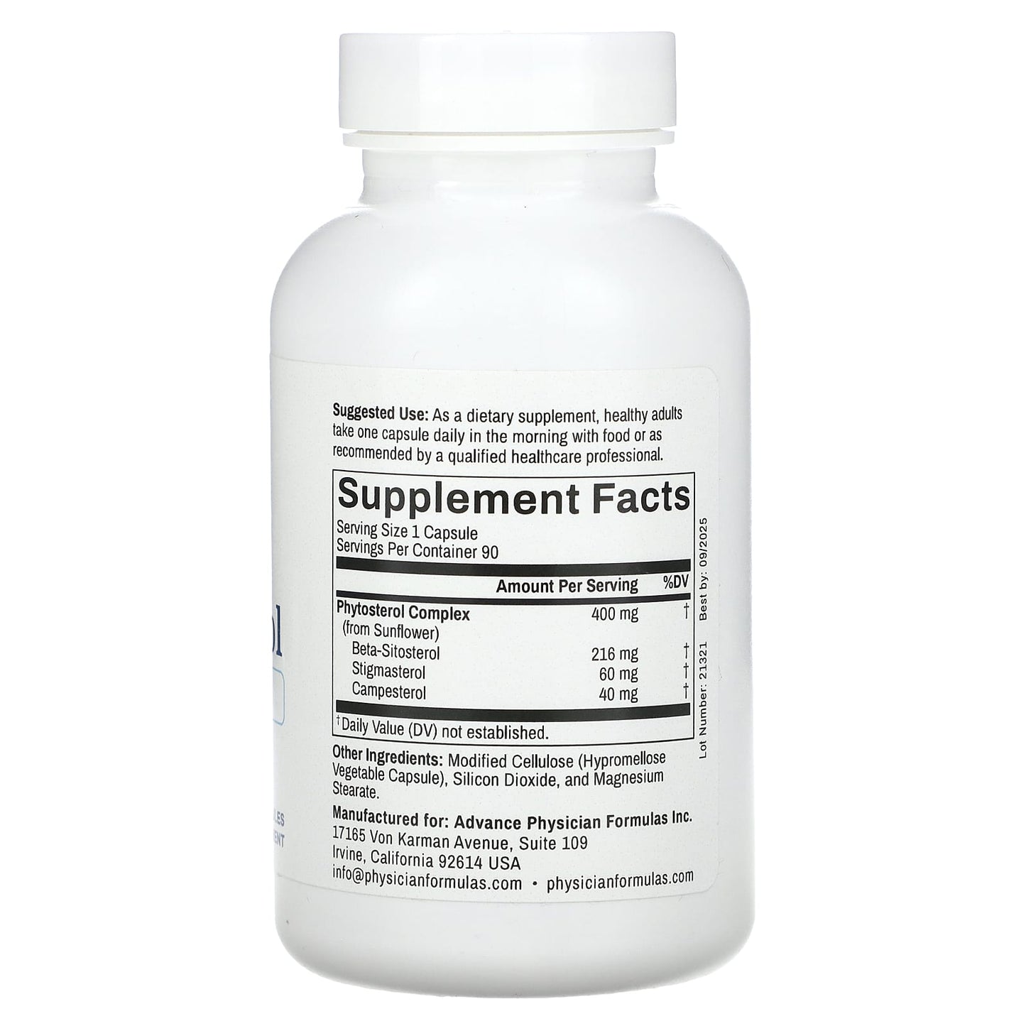 Support Heart Health with Advance Physician Formulas Beta-Sitosterol 90 Capsules - Image 2