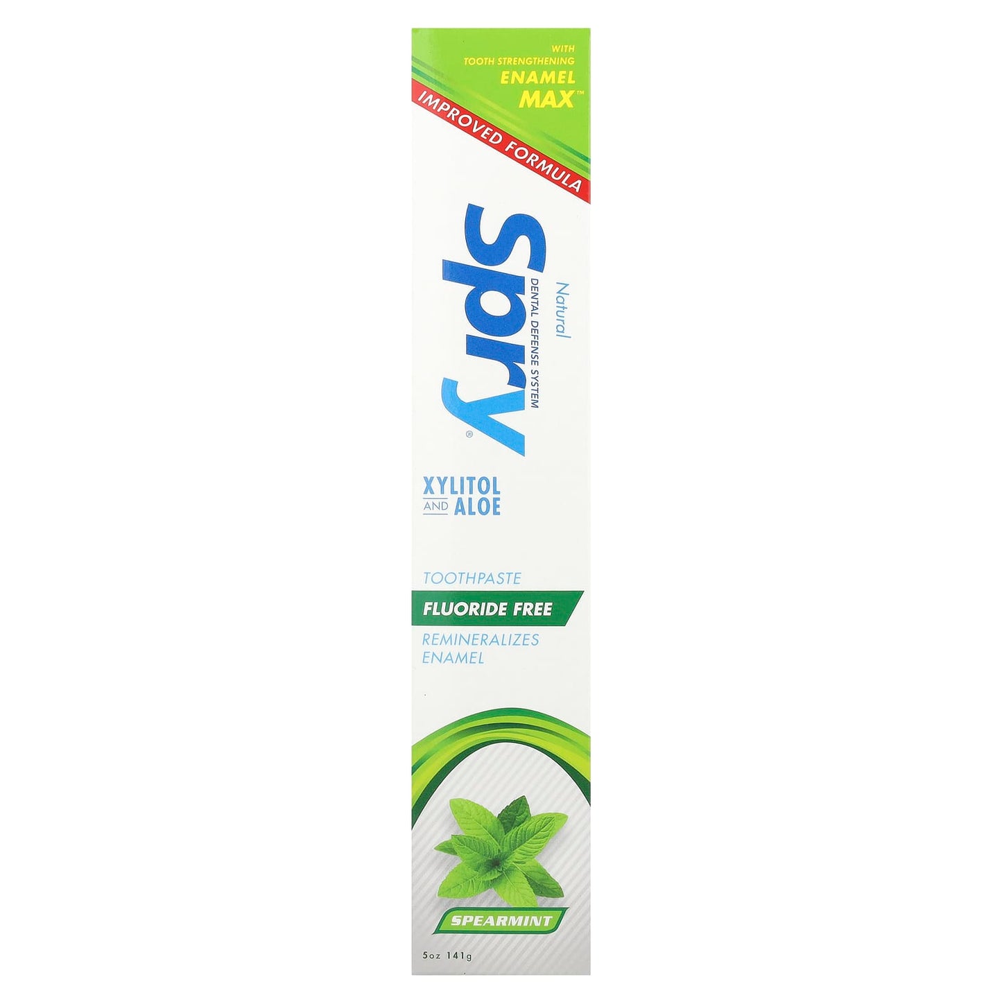 Xlear, Natural Spry, Fluoride Free Toothpaste, Spearmint, 5 oz (141 g) - Image 2
