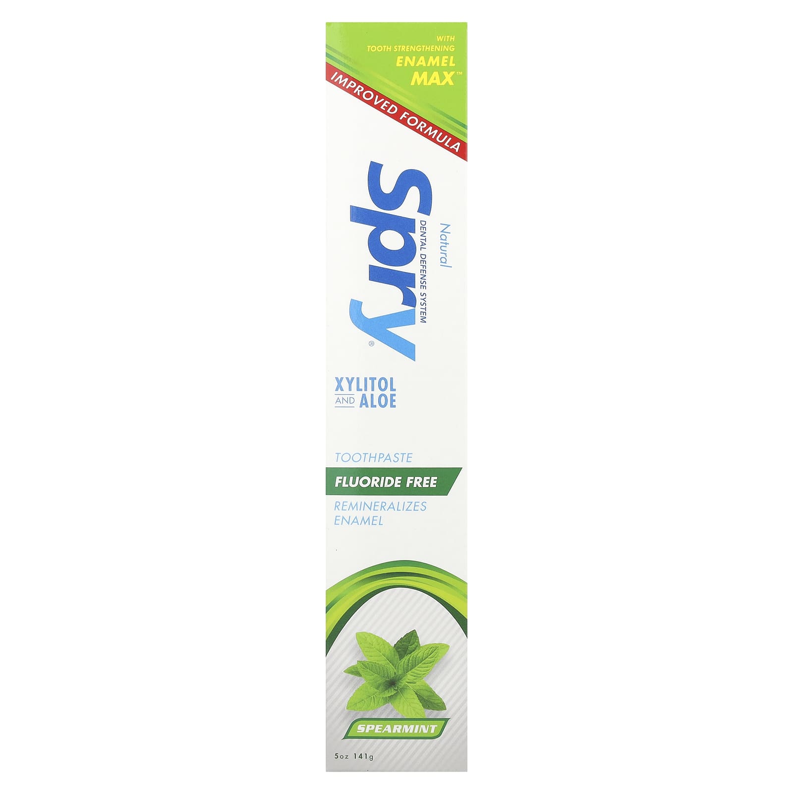 Xlear, Natural Spry, Fluoride Free Toothpaste, Spearmint, 5 oz (141 g) - Image 2