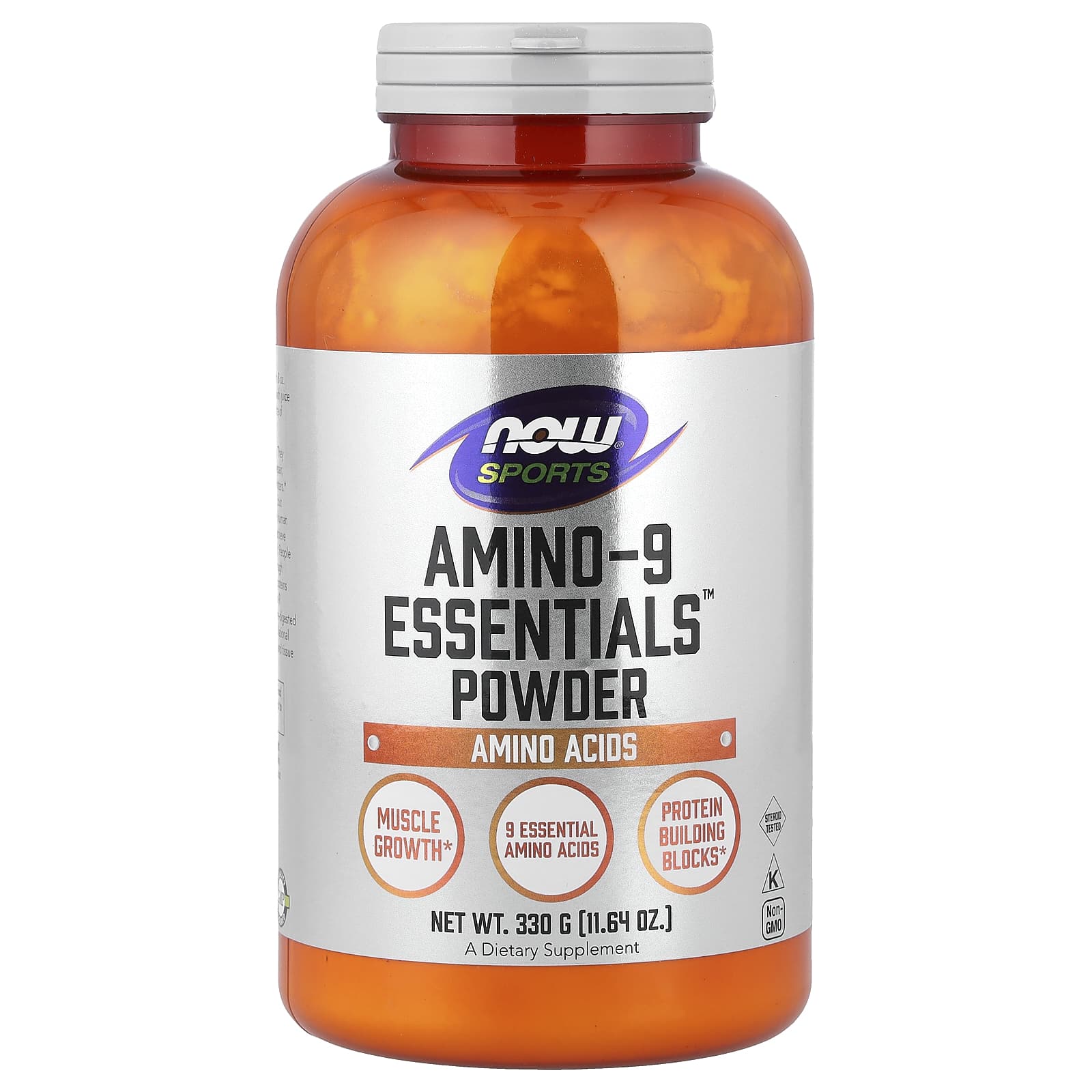 NOW Foods, Sports, Amino-9 Essentials™ Powder, 11.64 oz (330 g) - Image 1