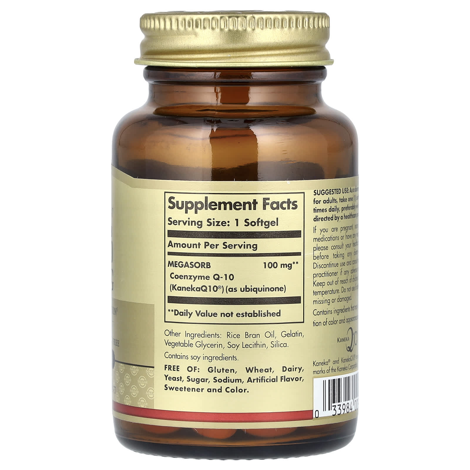 Solgar, Megasorb CoQ-10, 100 mg, 60 Softgels - Image 2