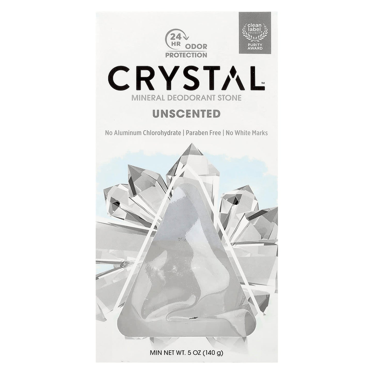 Natural 24-Hour Deodorant Protection with Crystal Mineral Deodorant Stone - Image 1