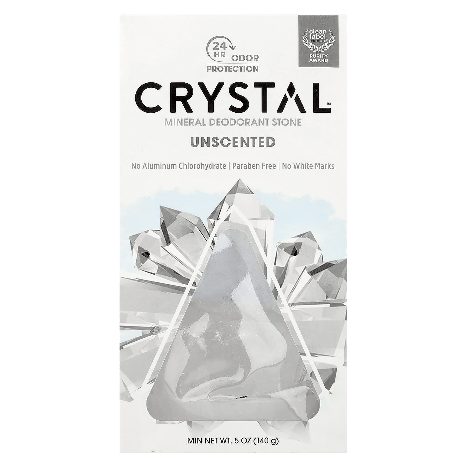 Natural 24-Hour Deodorant Protection with Crystal Mineral Deodorant Stone - Image 1