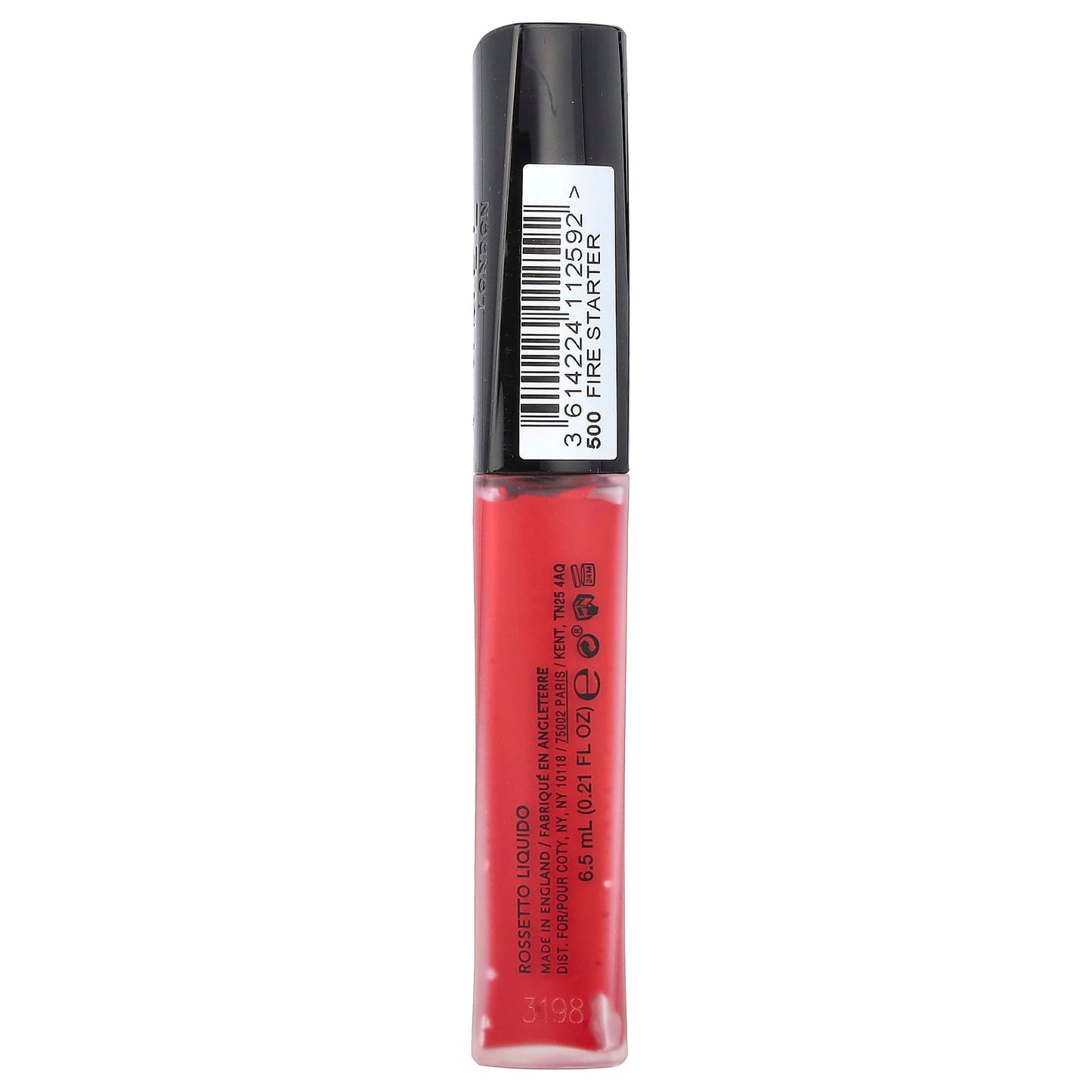 Rimmel London, Stay Matte, Liquid Lip Colour, 500 Fire Starter, 0.21 fl oz (6.5 ml) - Image 2