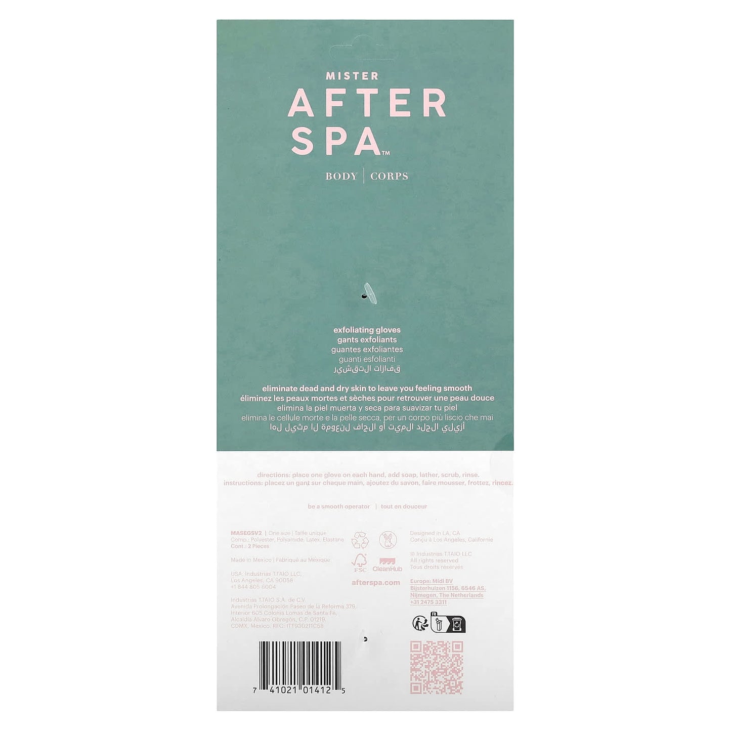 Exfoliating Gloves for Smooth Skin by AfterSpa - 1 Pair - Image 2