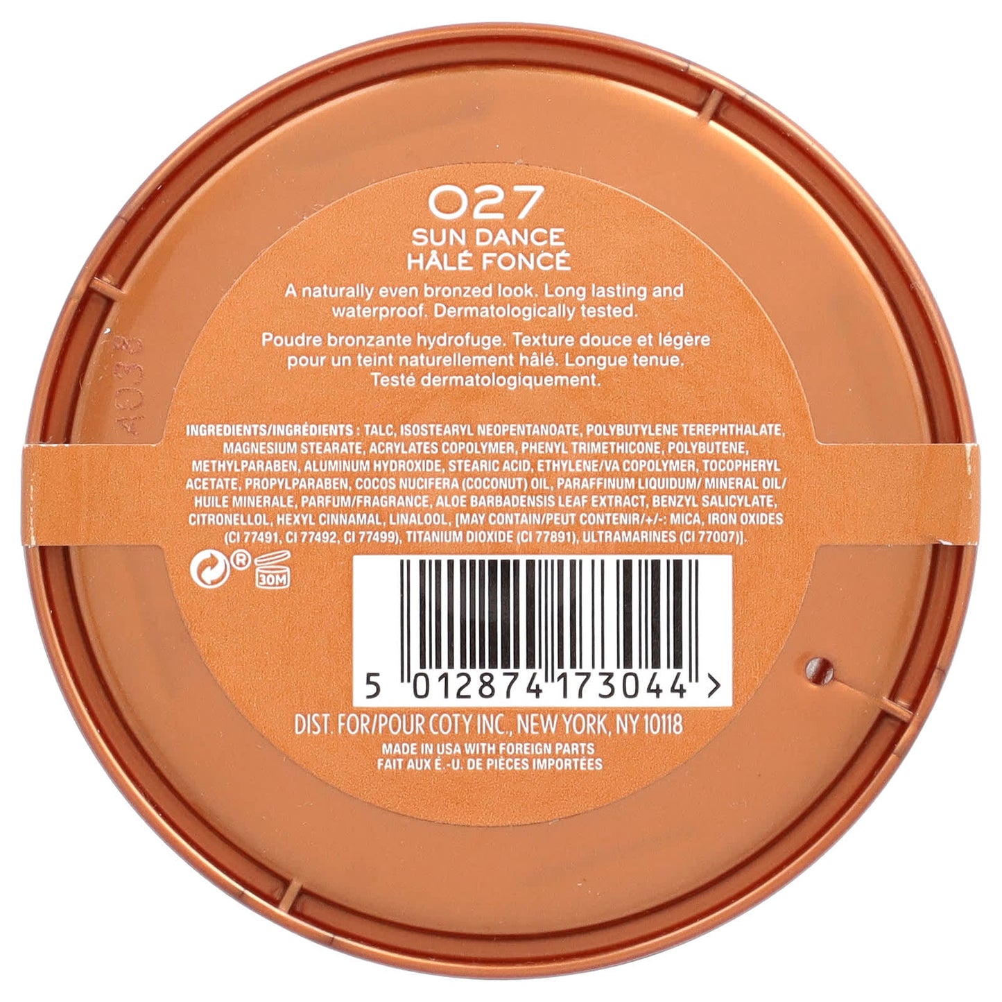 Rimmel London, Natural Bronzer, Waterproof Bronzing Powder, 027 Sun Dance, 0.49 oz (14 g) - Image 2
