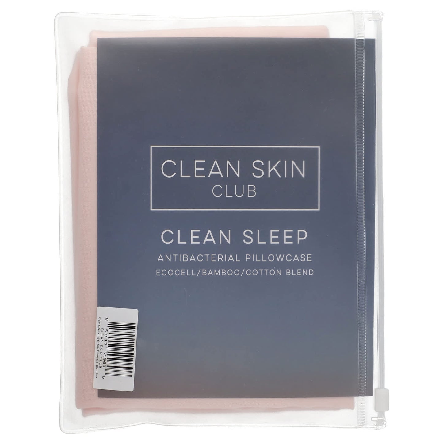 Blush Pink Silver Ion Pillowcase for Clean Sleep by Clean Skin Club - Image 2
