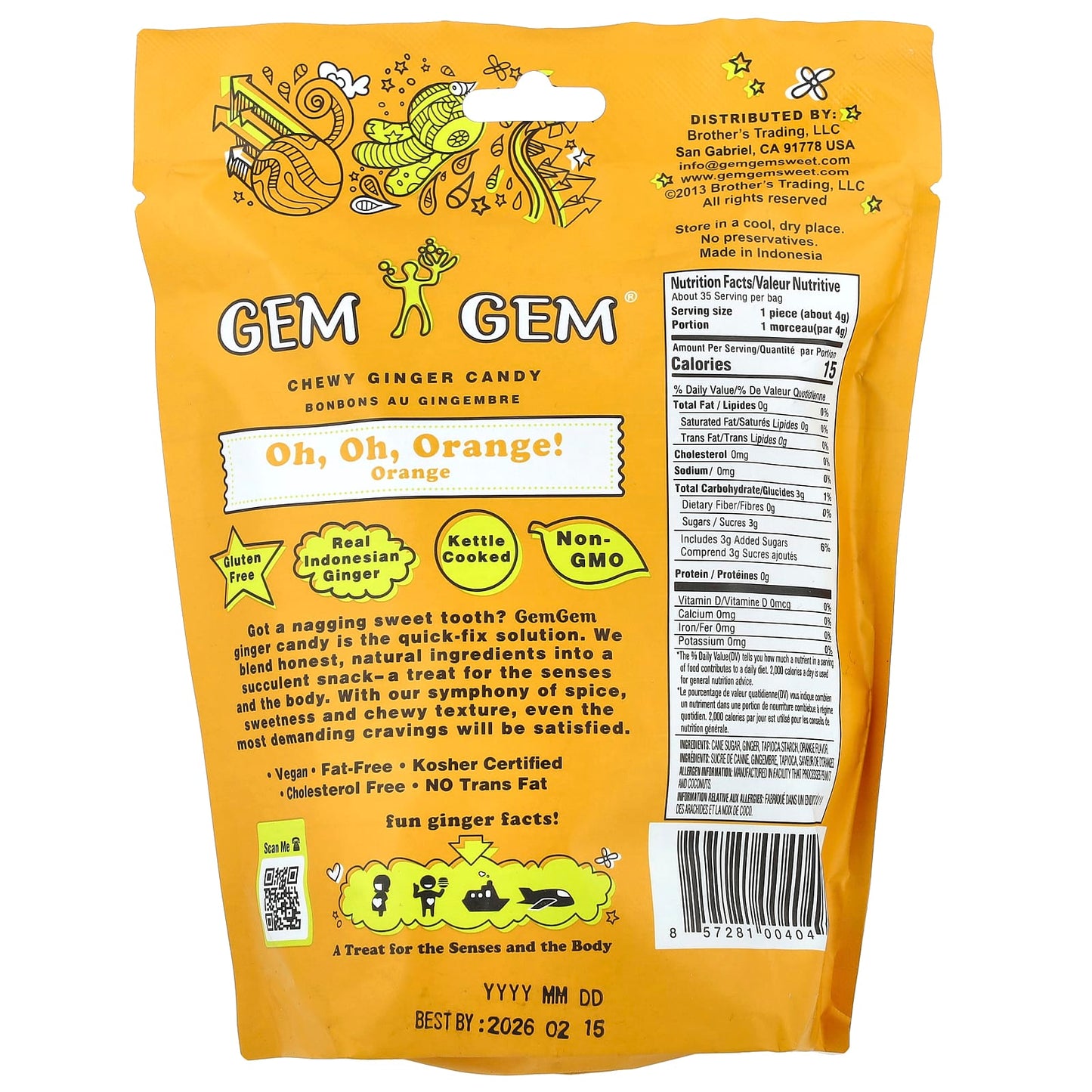 Indulge in Jayone's Chewy Ginger Candy, Oh, Oh, Orange! - Image 2