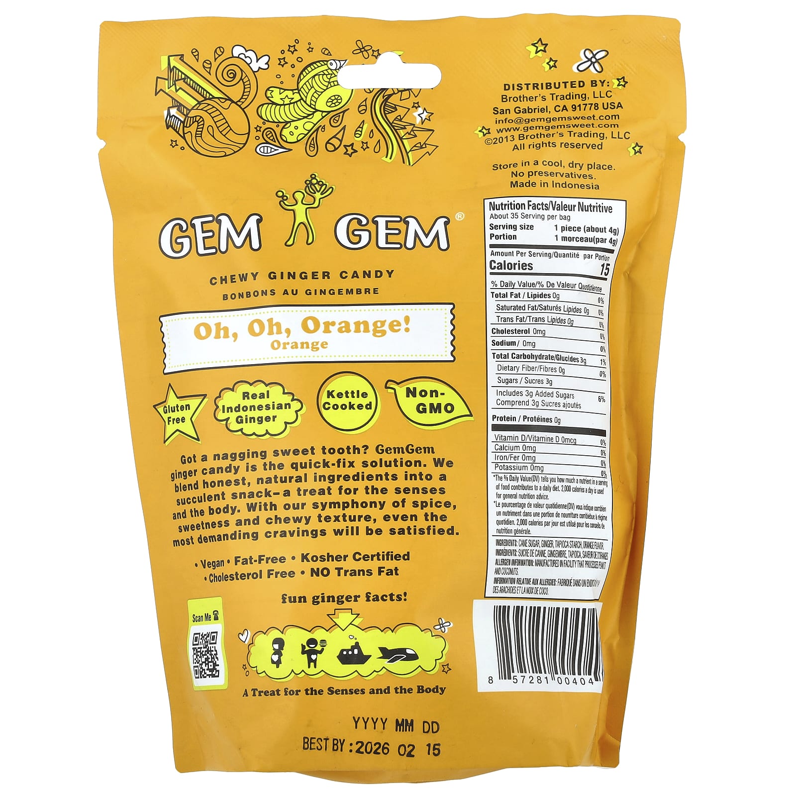 Indulge in Jayone's Chewy Ginger Candy, Oh, Oh, Orange! - Image 2