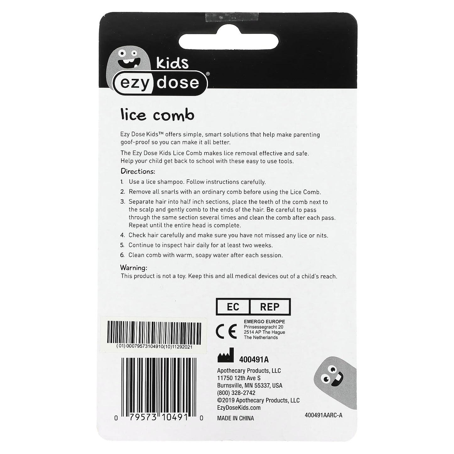 Ezy Dose Kids Lice Comb for Effective Lice Removal - Image 2