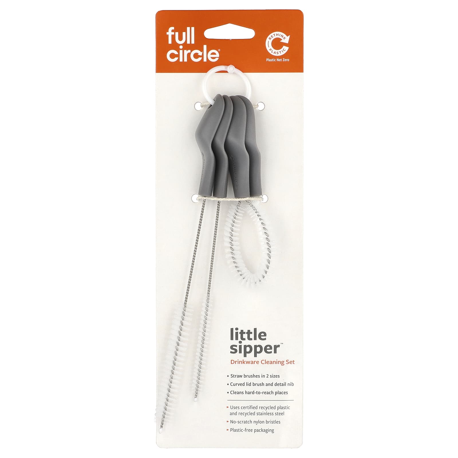 Full Circle Little Sipper Drinkware Cleaning Set, 4 Brushes - Image 1