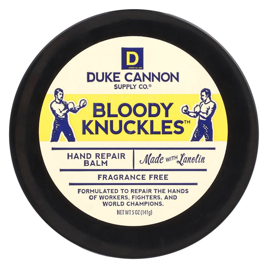 Duke Cannon Supply Co. Bloody Knuckles Hand Repair Balm, Fragrance Free, 5 oz - Image 1