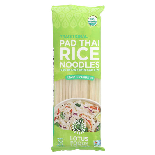 Lotus Foods, Traditional Pad Thai Rice Noodles, 8 oz (227 g) - Image 1