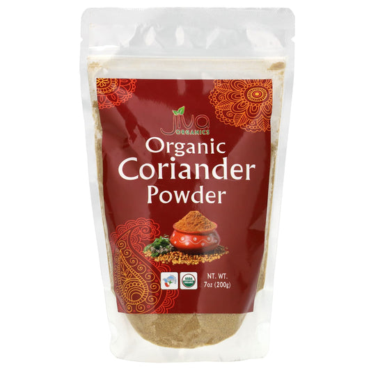 Jiva Organics USDA Organic Coriander Powder, 7 oz (200g) - Image 1