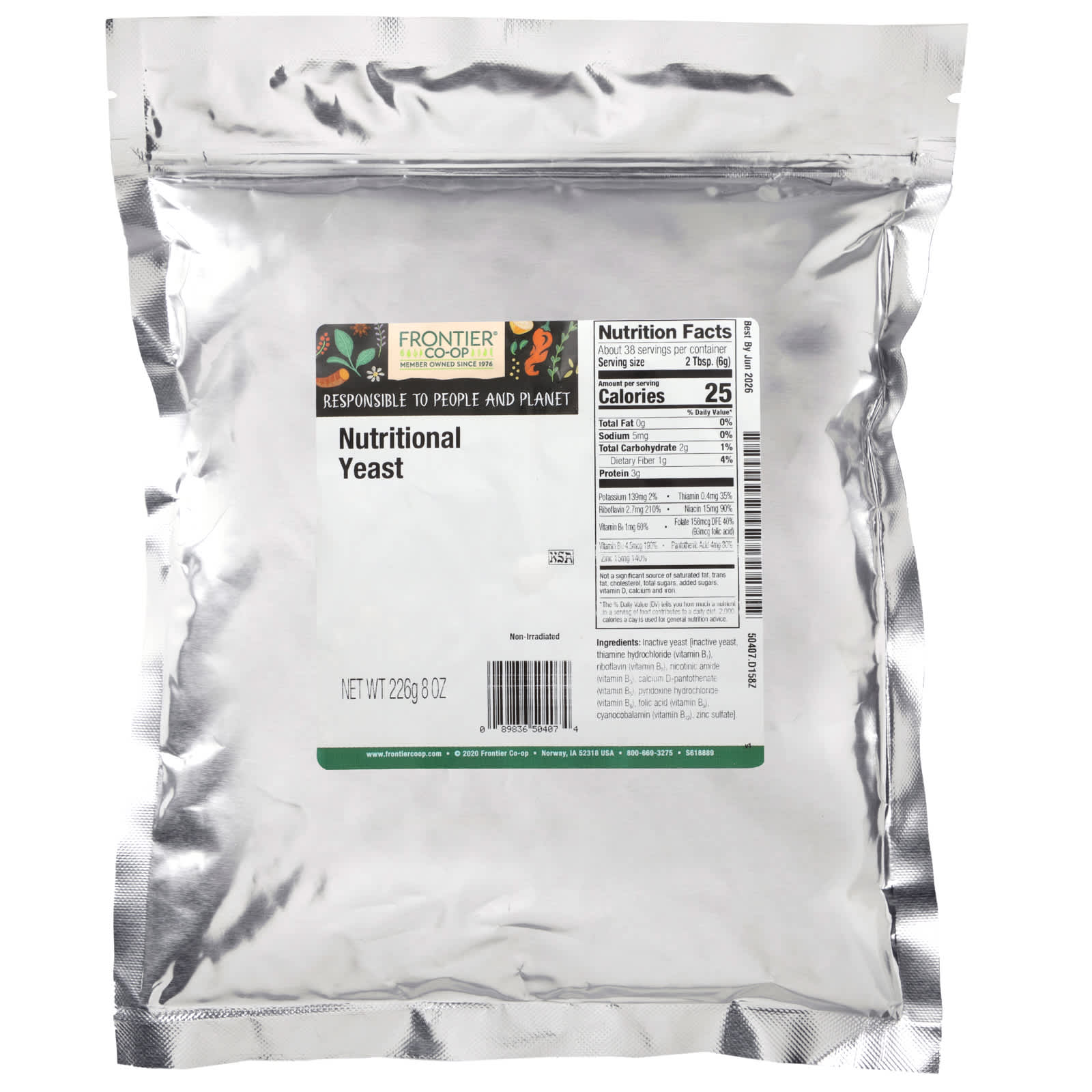 Frontier Co-op, Nutritional Yeast, 8 oz (226 g)