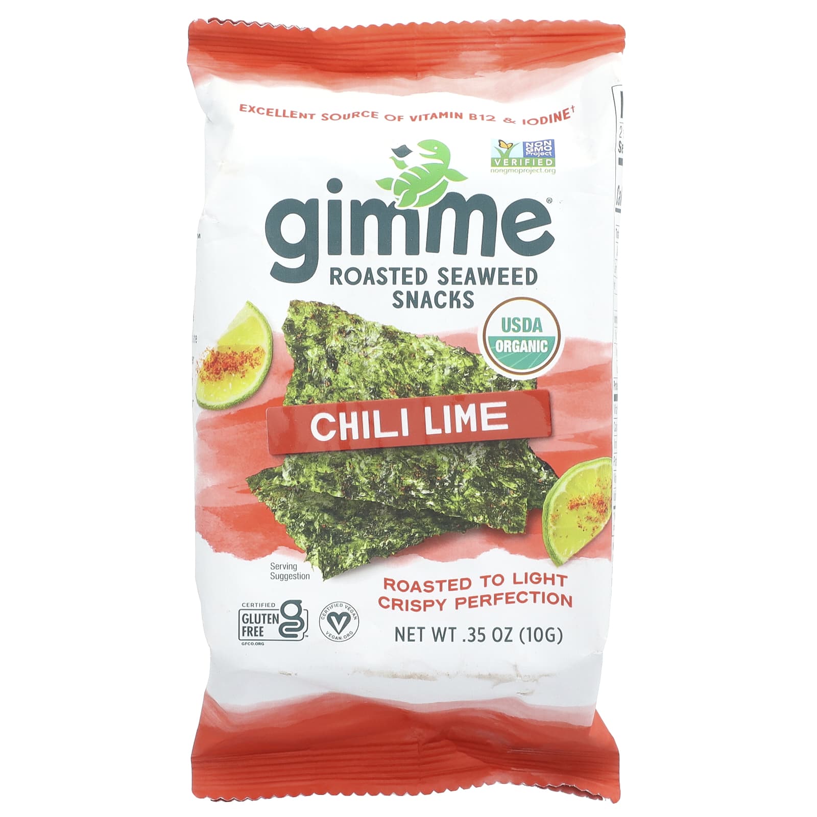 Craveably Crispy Chili Lime Seaweed Snacks by gimMe - Image 1