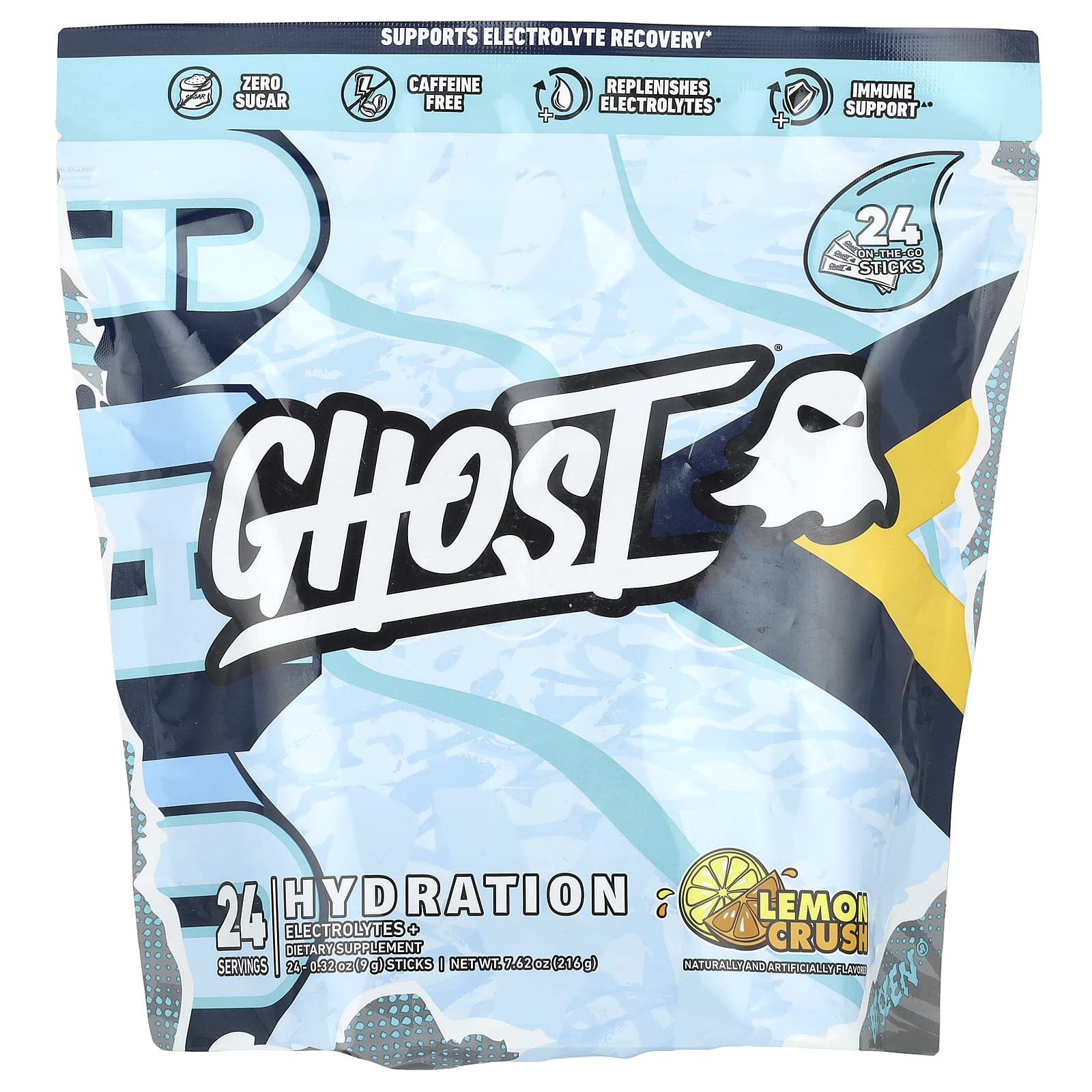 Ghost Hydration - Electrolyte Recovery Sticks, 24 Count - Image 1