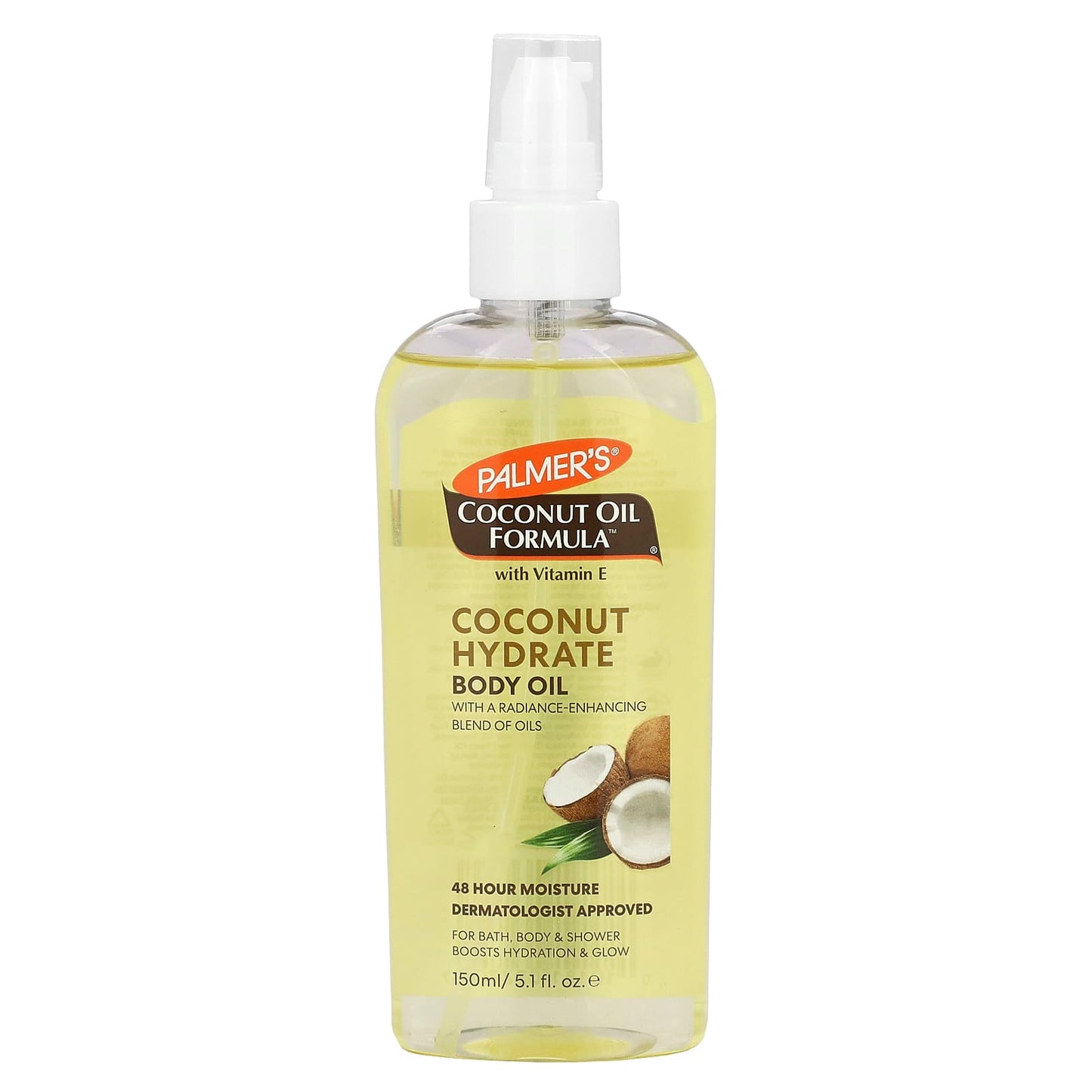 Palmer's, Coconut Oil Formula® with Vitamin E, Coconut Hydrate Body Oil, 5.1 fl oz (150 ml) - Image 1