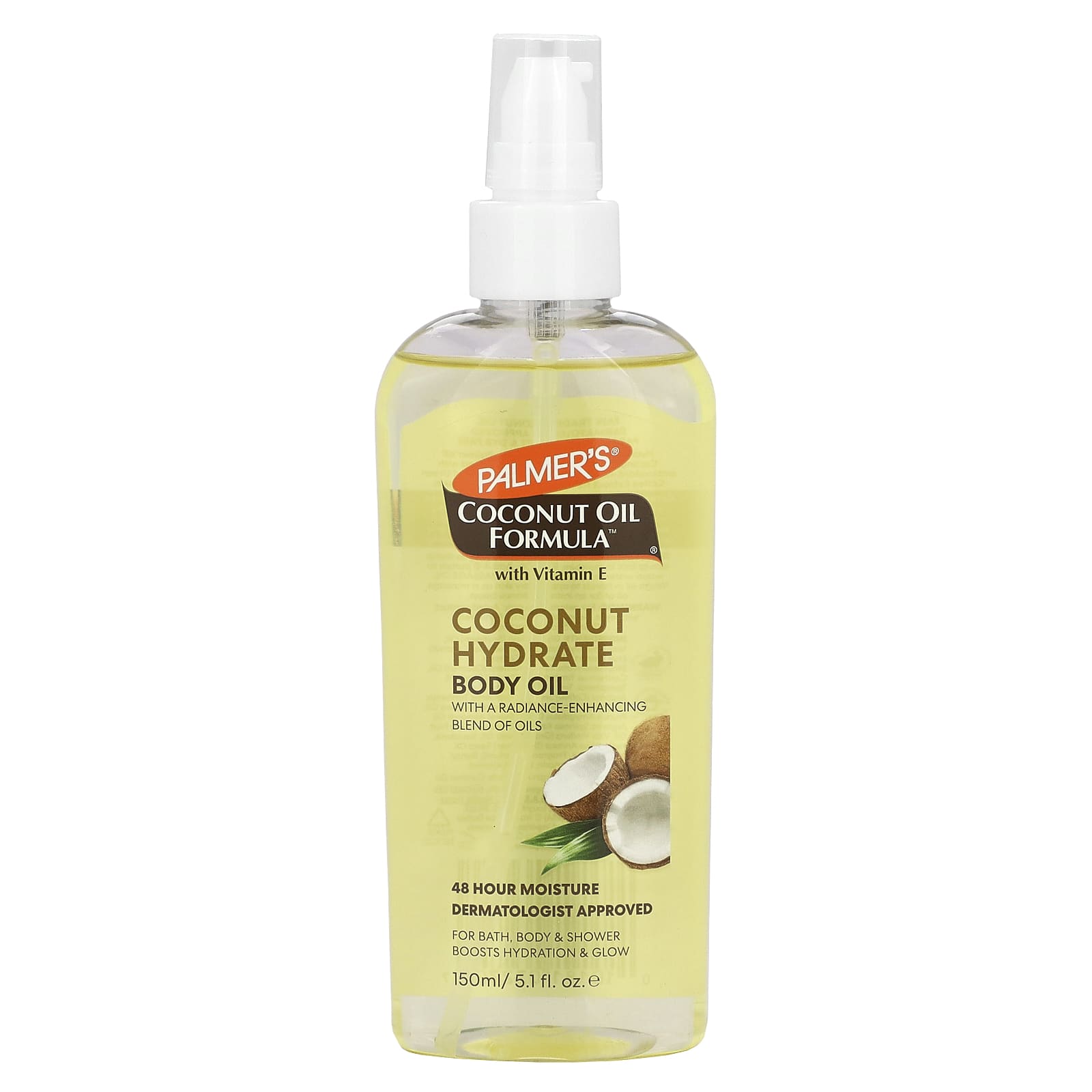 Palmer's, Coconut Oil Formula® with Vitamin E, Coconut Hydrate Body Oil, 5.1 fl oz (150 ml) - Image 1