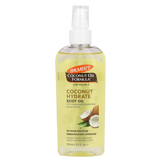 Palmer's, Coconut Oil Formula® with Vitamin E, Coconut Hydrate Body Oil, 5.1 fl oz (150 ml) - Image 1