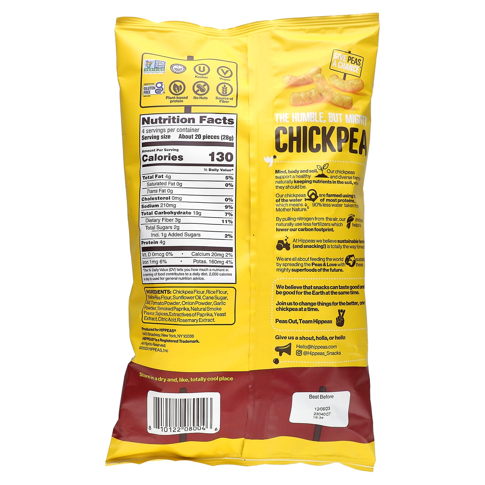 Sustainable Chickpea Puffs | Bohemian Barbecue Flavor, 4 oz - Image 2