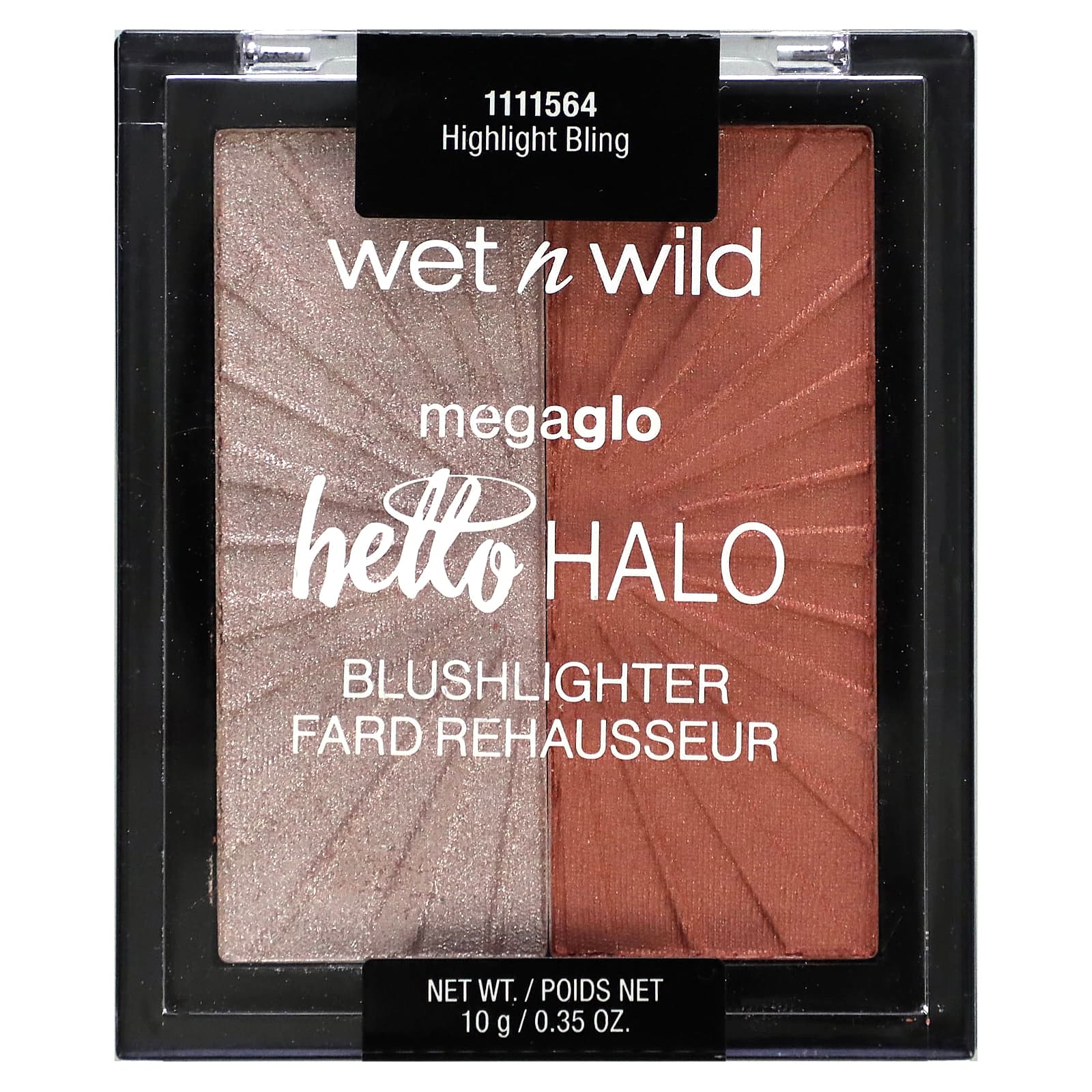 wet n wild, MegaGlo, Hello Halo Blushlighter, 1111564 Highlight Bling, 0.35 oz (10 g) - Image 1