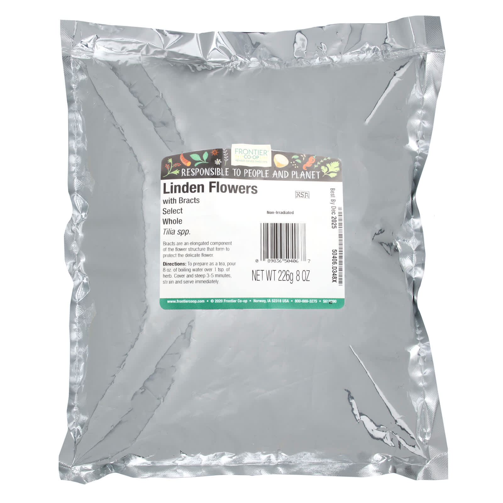 Frontier Co-op Organic Linden Flowers for Tea & Wellness, 8 oz - Image 2