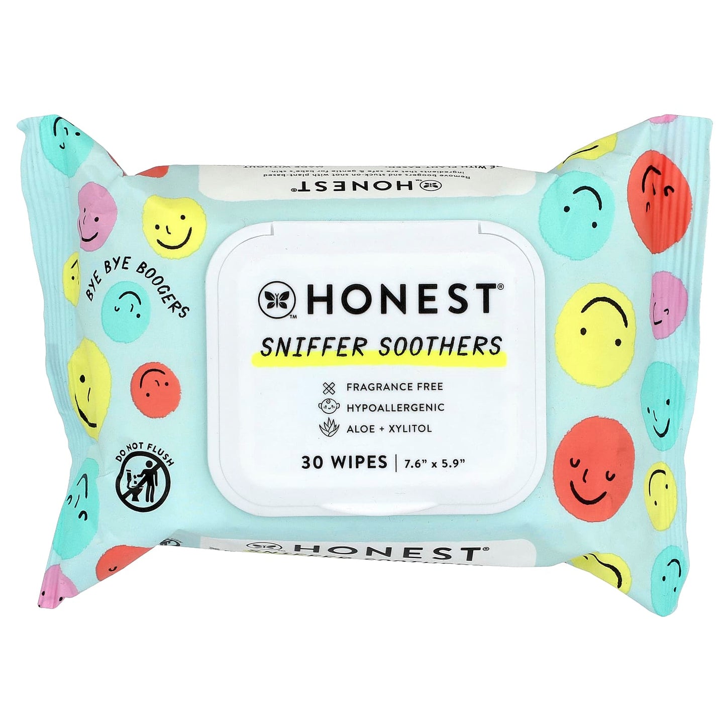 The Honest Company, Sniffer Soothers, Fragrance Free, 30 Wipes - Image 1