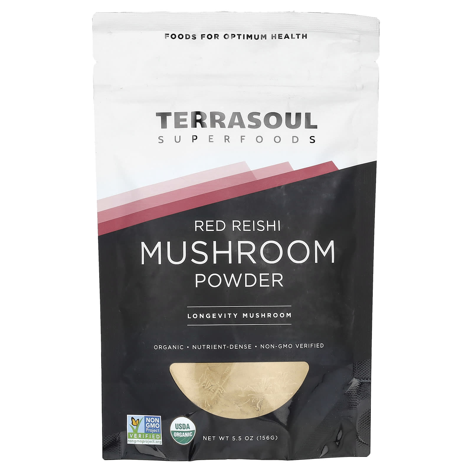 Terrasoul Superfoods, Red Reishi Mushroom Powder, 5.5 oz (156 g) - Image 1