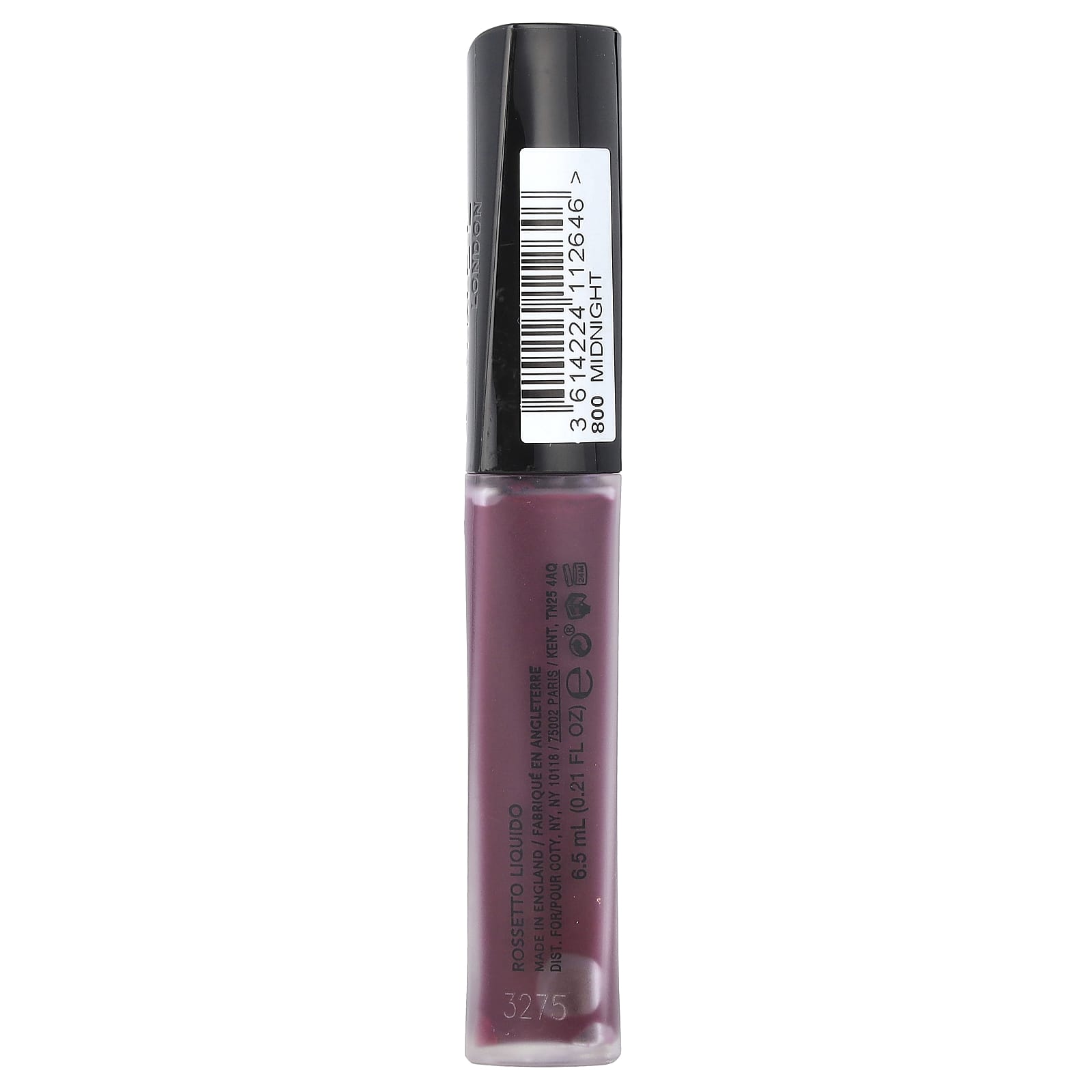 Rimmel London, Stay Matte, Liquid Lip Colour, 800 Midnight, 0.21 fl oz (6.5 ml) - Image 2