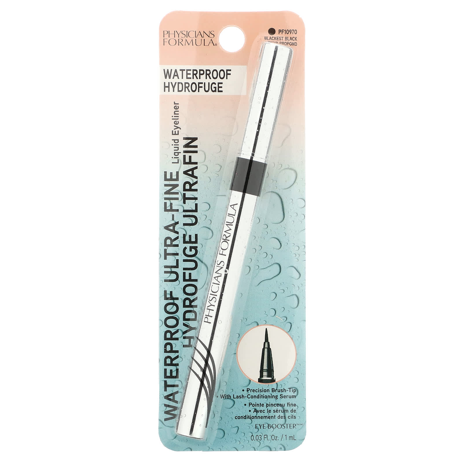 Physicians Formula, Eye Booster, Waterproof Ultra-Fine Liquid Eyeliner, PF10970 Blackest Black, 0.03 fl oz (1 ml) - Image 2