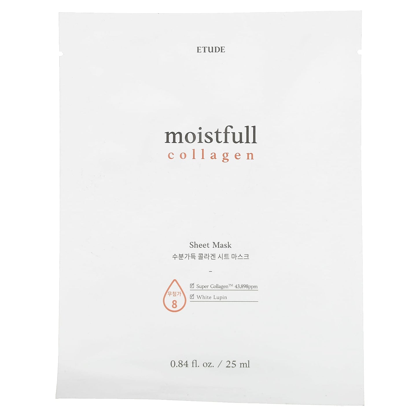 Etude Moistfull Collagen Beauty Sheet Mask, Hydrating Face Mask for Smooth Skin - Image 1