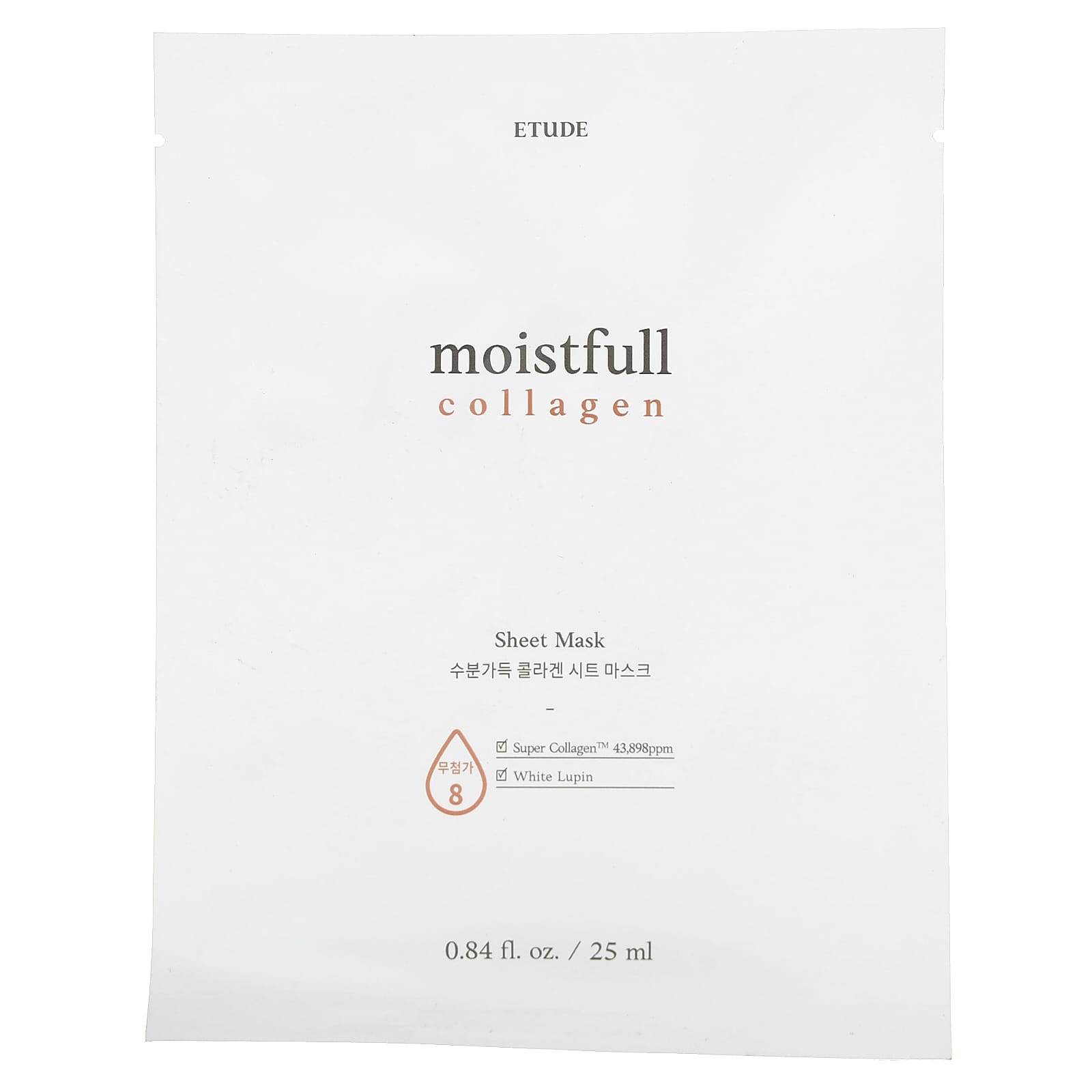 Etude Moistfull Collagen Beauty Sheet Mask, Hydrating Face Mask for Smooth Skin - Image 1