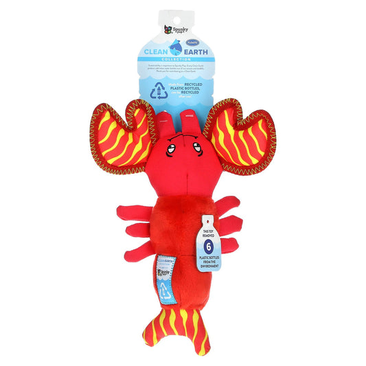 Spunky Pup, Clean Earth Collection, Small Lobster, 1 Toy - Image 1