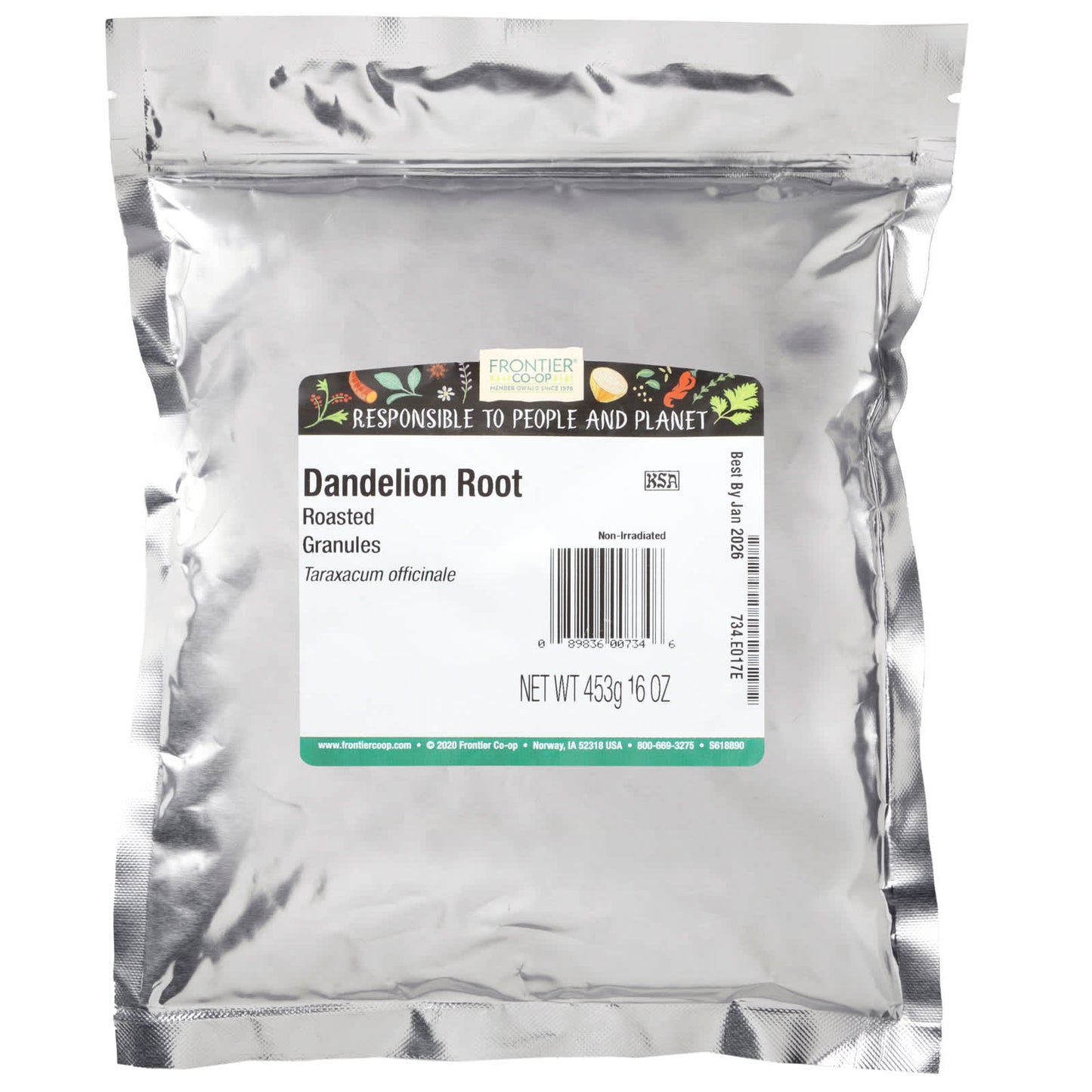 Roasted Dandelion Root Granules for Health & Wellness, 16 oz by Frontier Co-op - Image 2
