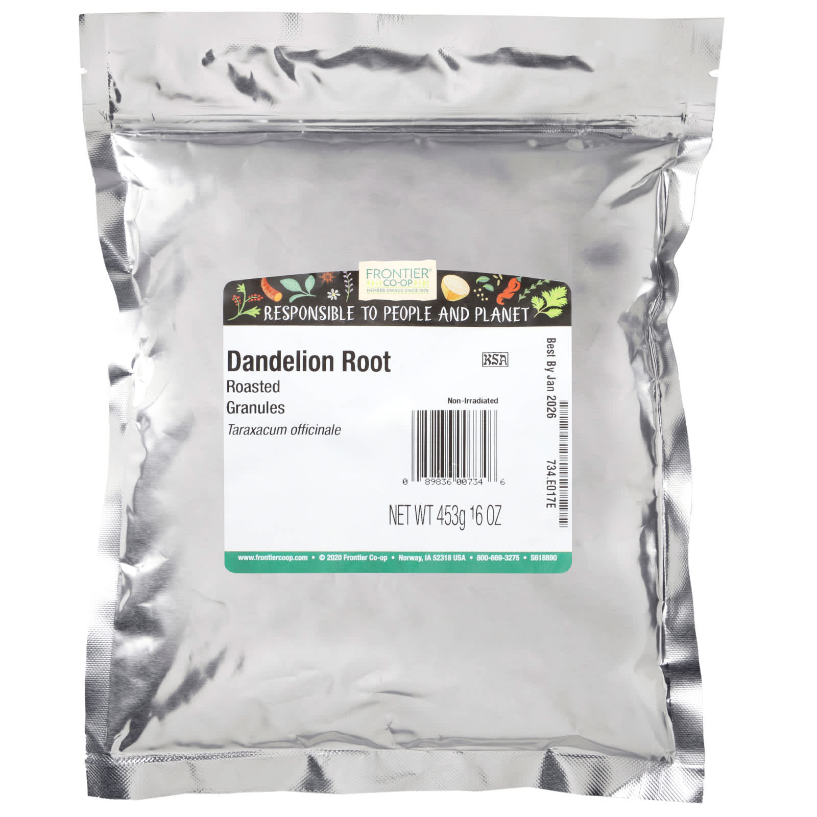 Roasted Dandelion Root Granules for Health & Wellness, 16 oz by Frontier Co-op - Image 2