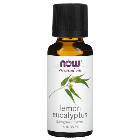 NOW Foods, Essential Oils, Lemon Eucalyptus, 1 fl oz (30 ml) - Image 1