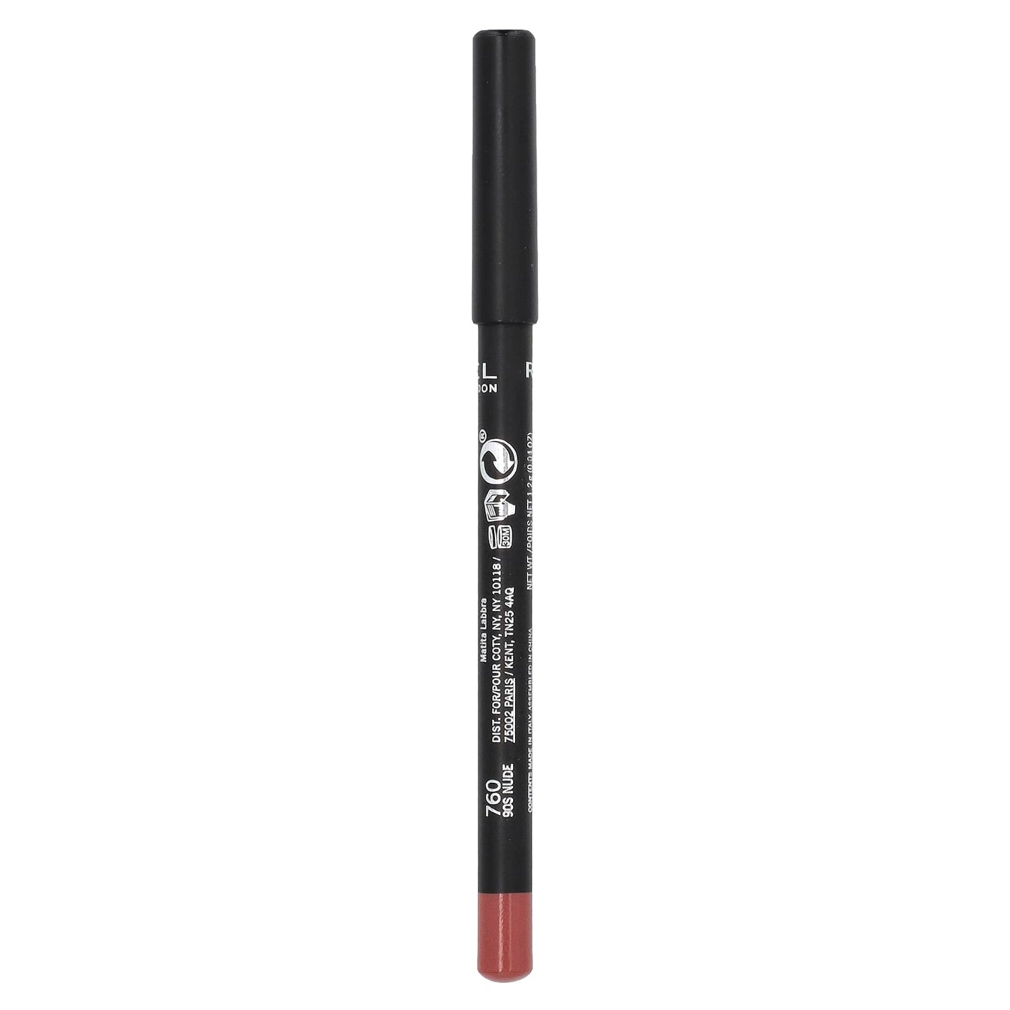 Rimmel London, Lasting Finish, Lip Liner, 760 90s Nude, 0.04 oz (1.2 g) - Image 2