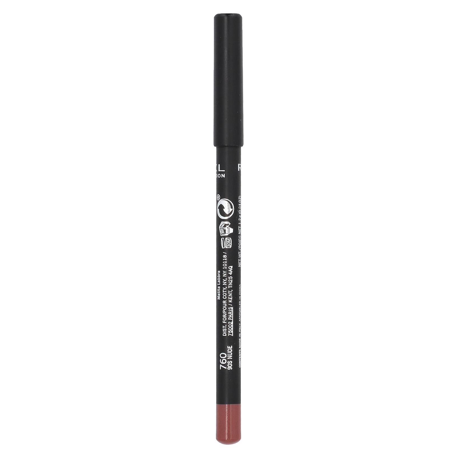 Rimmel London, Lasting Finish, Lip Liner, 760 90s Nude, 0.04 oz (1.2 g) - Image 2