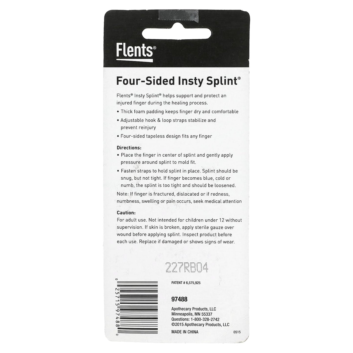 Flents Insty Splint Finger Support & Protection, Adjustable, 1 Count - Image 2